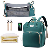 SALIFA diaper bag backpack with changing station shown for on-the-go diaper changes