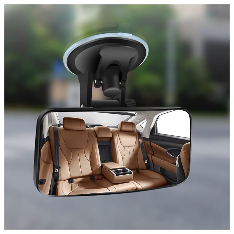 Salior baby car mirror shows 360-degree rotation for flexible viewing during drives