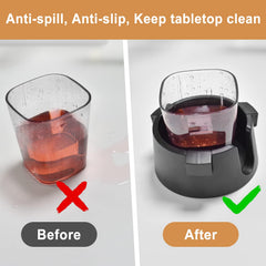 Samhe anti-spill cup holder adhesive-base enables easy installation without leaving marks.