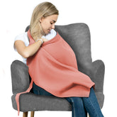 San Francisco Baby nursing cover in breathable cotton for discreet feeding.
