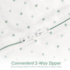 SANDJEST arm-in zipper swaddle keeps baby snug.