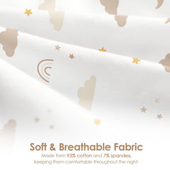 SANDJEST cotton material close-up shows breathable skin-friendly fabric