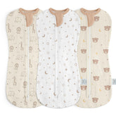 SANDJEST baby swaddle animal-design offers cozy comfort for newborn sleep