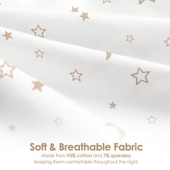 SANDJEST baby swaddle bear-design provides breathable cotton for sensitive skin