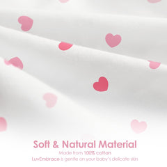 SANDJEST baby swaddle blanket soft cotton fabric enhances breathable comfort for everyday wear.