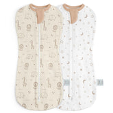 SANDJEST baby swaddle Woodland Animal keeps newborn cozy and secure for peaceful sleep.