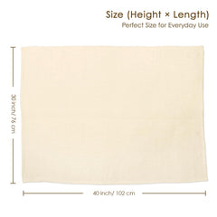 SANDJEST baby blanket beige ideal for cribs and snuggling on the go