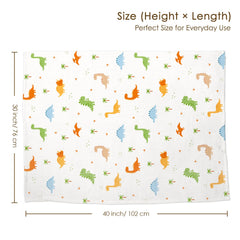 Sandjest Dinosaur Blanket dotted back adds warmth for cuddling and play