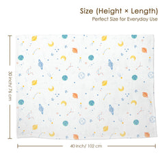 SANDJEST outer-space-blanket-double-sided-muslin focuses on breathable muslin cotton for warm days.
