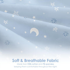 SANDJEST sleep sack cotton texture breathable fabric for skin comfort.