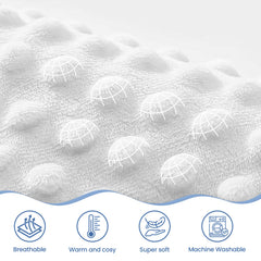 sandjest star baby blanket back-3d-dotted side provides cozy warmth and texture.