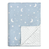 SANDJEST Star Baby Blanket front view shows plush softness for newborn comfort.