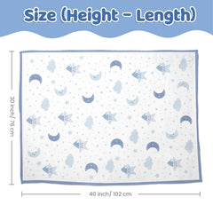 sandjest star baby blanket travel-compact folds easily for on-the-go comfort.