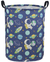Sanjiaofen astronaut kids laundry hamper full view showing large capacity for family clothes
