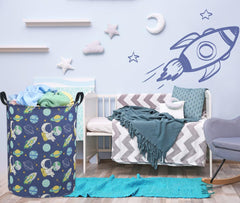 Sanjiaofen astronaut kids laundry hamper sturdy handles for easy transport