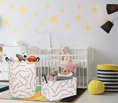 Sanjiaofen baseball storage bin closeup emphasizes waterproof inner coating for spills.
