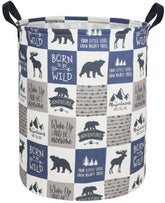 Sanjiaofen bear laundry hamper with collapsible design for space-saving storage.