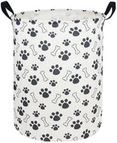 Sanjiaofen dog paw pattern laundry hamper for toy and clothing storage.