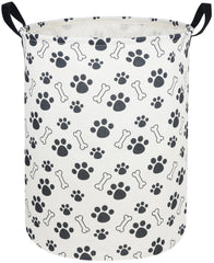 Sanjiaofen dog paw pattern laundry hamper for toy and clothing storage.