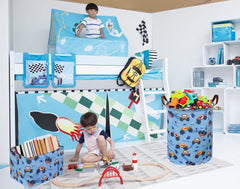 Sanjiaofen monster truck laundry basket folded for compact storage