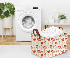 Sanjiaofen rectangular basket with waterproof PE lining for durability.