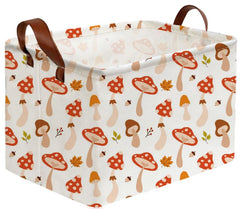 Sanjiaofen mushroom-pattern rectangular kids basket for playful organization and decor.