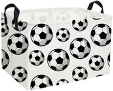 Sanjiaofen rectangular soccer basket with open top showing roomy toy storage for kids