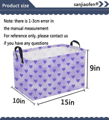 Sanjiaofen rectangular Valentine’s basket leather handles closeup highlights durable, easy-grip portability
