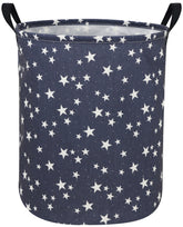 Sanjiaofen Star Laundry Hamper front view with blue star design for kids' storage