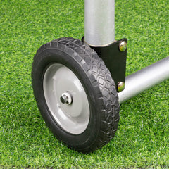 SANKINS gate wheel 8in side-view demonstrates sturdy side-mount for smooth operation