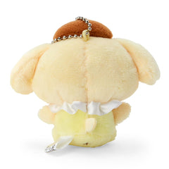 Sanrio Pompom Pudding Baby Chair Mat alternate view demonstrates compact size fit for small chairs.