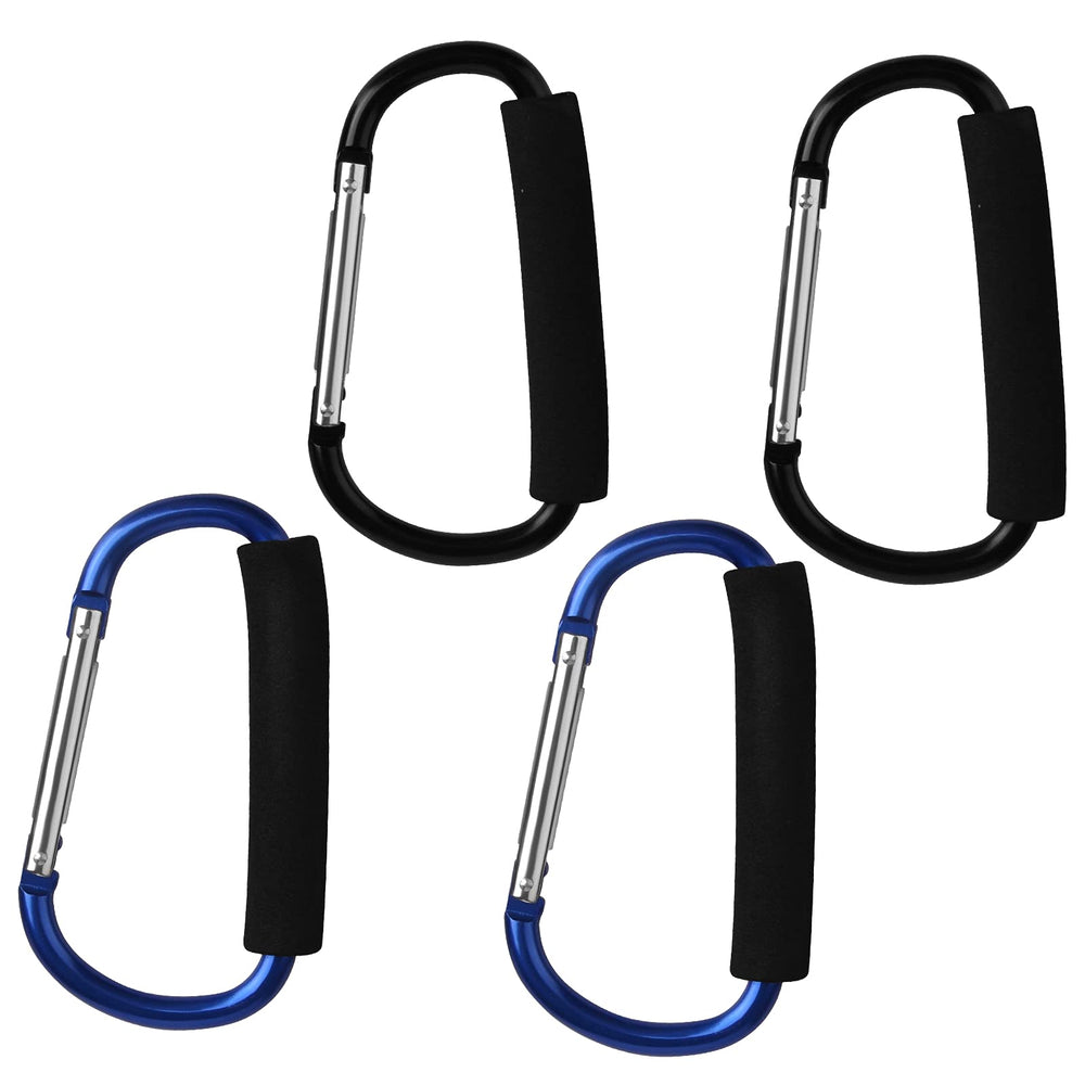 Sansheng large carabiner clip black 5.5 inch provides a secure grip for shopping trips.