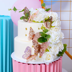 SAOROPEB 3D butterfly wall decal style 2 3in versatile cake-table decor.