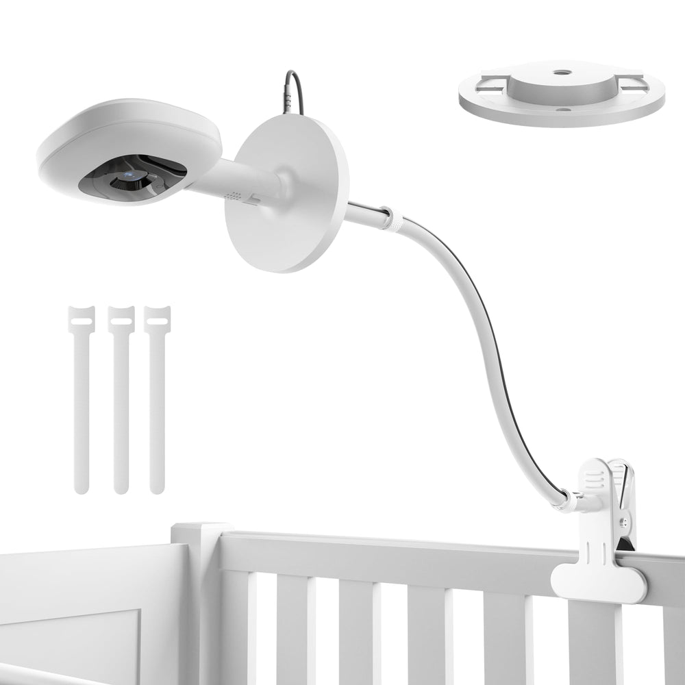 SAPESEHE baby monitor mount gooseneck arm shows stable adjustable viewing in nursery