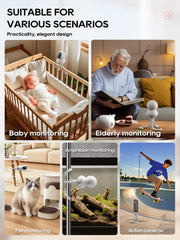 SAPESEHE baby monitor mount universal-compatibility supports Nanit Pro and others