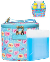 Sarah Wells Cold Gold cooler bag front view for on-the-go milk storage