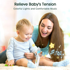 Saresten nasal aspirator baby storage box keeps accessories organized for trips.