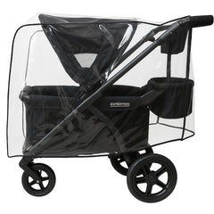 SASHA'S Rain Cover for Baby Trend Expedition, front view, providing full weather protection.