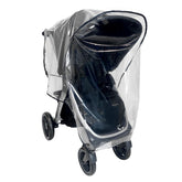 SASHA'S rain cover for Chicco Bravo Trio provides full coverage with clear visibility.