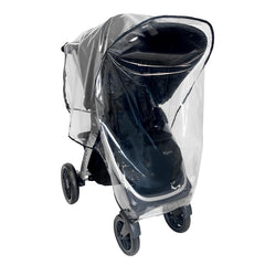 SASHA'S rain cover for Chicco Bravo Trio provides full coverage with clear visibility.