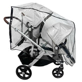 SASHA'S rain cover for Vista Double, front view showing full coverage for weather protection.