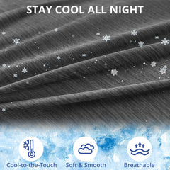 Sasttie cooling-pregnancy-pillow-cover fabric closeup reveals soft, breathable material for refreshed sleep