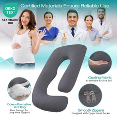 Sasttie down-alternative filling blends 7lbs for balanced support and plush comfort.