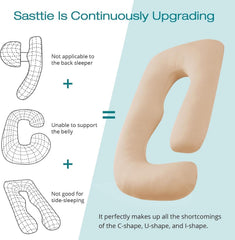 Sasttie breathable removable cover stays cool and easy to wash.