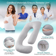 Sasttie pregnancy pillow full-body wrap-around use demonstrates comprehensive support.