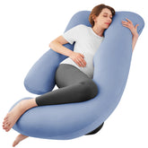 Sasttie pregnancy pillow U shape close-up showing ergonomic support