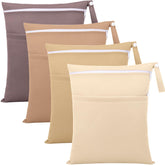 SATINIOR maillard color bag closeup shows stylish travel storage and everyday organization.