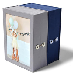 Savor Small Baby Story Box keepsakes compartments organized for newborn mementos.