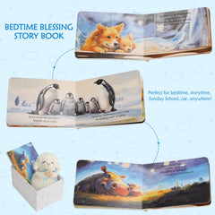 Sawnfay bedtime blessing board book with rounded corners for safety.