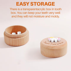 Sbarklo Tooth Fairy Box under pillow size fits neatly for cozy bed-time tooth visits.